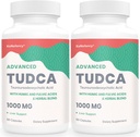 TUDCA Liver Suplementos 1000 mg-Bile Salts for Liver Cleanse Detox-Milk Thistle Herbal Blend with Fulvic and Humic Acid for Liver,Digestive Health,120 Vegan Capsules