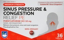 Rite Aid Sinus Pressure and Congestion Non-Drowsy Relief PE, 10mg - 36 Tablets Nasal Decongestant ← Sinus Relief ← Allergy Medication Non Drowsy tóxico Allergy Relief Silencio Sinus Pressure Relief