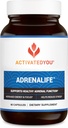 ACTIVATEDYOU AdrenaLife- Calmness and Relaxation Adrenal Support Supplement for Stress Relief, Restful Sleep, and Focused Energy w/Magnesium, Vitamina B12, & Rhodiola Rosea Extract (90 cápsulas)