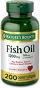 Aceite de Fish por la recompensa natural, Suplemento dietético, Omega 3. Apoya la salud del corazón, 1200 Mg, 200 Rapid Release Softgels