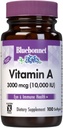 Bluebonnet Nutrition Vitamina A 10,000 UI de Deep Sea, Cold Water, Fish Oil - For Eye Health & Immune Function* - Gluten Free - Dairy Free - Molecularly Distilled - 100 Softgels - 100 Servings