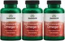 Swanson alto concentrado aceite de pescado Omega-3 - ácidos grasos esenciales - (120 Softgels, 680 mg cada uno) 3 paquete