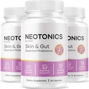 (3 Pack) Neotonics Capsules - Neotonics oficiales Skin & Gut Essential Probiotics, Advanced Formula Neotonics Skin and Gut Organic, All Natural Supplement Neotonics Review, 90 Capsules for 5 Months