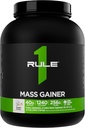 Regla 1 Gainer de Masa - Fórmula de alto nivel con 1.220+ Calories, 250g+ Complejo Carb Blend, 40g All-Whey Protein Por Serving (8 Servings, Vanilla Crème)