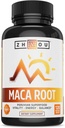 Zhou Maca Root Silencioso Suplemento de Bienestar para Hombres &amp; Mujeres Anteriores Boosts Energy 60 Servings, 120 Conde