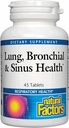 Salud pulmonar, bronquial y sinusal por factores naturales, suplemento natural para la salud respiratoria y respiración fácil, 45 tabletas (45 porciones)