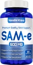 SAM-E Suplemento 500mg TENIDO Easy Absorption S-Adenosyl-L-Methionine SAM-e 500mg for Bone and Mood Support Suplemento TENIDO EN LOS EE.UU. Non-GMO y Gluten Free (90 Day Supply)