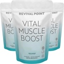 Vital Muscle Boost- Premium myHMB y vitamina D3 Suplemento para adultos – Patented HMB Powder 3000mg- para los músculos saludables, Energía &amp; Vibrant Active Life- Supports Protein Synthesis & Strength