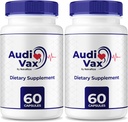 (2 Pack) Audivax - Audi Vax Advanced Max Ear Support, Natural Formula to Promote Inner Ear Health, Audi Vax Maximum Strength for Hearing Health, Official Auditory Pills, Audivax Reviews (120 cápsulas)