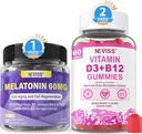 Melatonina NEVISS, vitamina D3 + vitamina B12 Gummies