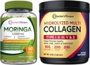 Recetas del doctor Moringa 90 caps veganos &amp; Multi Collagen Peptides Powder 16oz