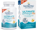 Nordic Naturals Ultimate Omega-D3, Lemon Flavor - 90 Soft Gels - 1280 mg Omega-3 + 1000 IU Vitamina D3 - EPA & DHA - Promueve Cerebro, Corazón, & Immune Health - 45 Servimientos