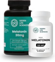 Melatonin Sleep Support Bundle tención 30mg Watermelon Gummies & 120mg High-Dose Capsules ← Ayuda avanzada del sueño para adultos latitud Vegan " Non-GMO