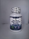 Sea Moss Softgel, Sea Moss Black Seed Oil Soursop Bladderwra Burdock Turmeric for Cell Regeneration,Detox,Gut,Joint Support,Chew Superfood Seamoss 6X Stronger than Sea Moss Gel,Capsule,Gummy
