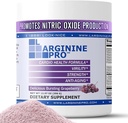 L-Arginine PRO ← 5,500mg L-Arginine Plus L-Citrulline 1,100mg Grape Powder Drink Mix Suplemento para aumentar la producción de óxido nítrico