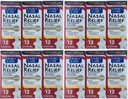 (12 pack) Nasal Relief Spray, 12 horas Pump Mist (Oxymetazoline HCL) 0.5 fl oz