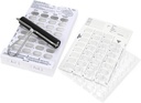 Ezy Dose Disposable (31-Day) Pill, Medicina, Caja de Organizador de Vitamina Silencio Mensual Planner Ø Kit incluye Tarjetas, Tray, Blisters, Brayer