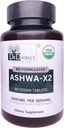 Ashwa X2, Md Formulated Vegan Tablets with Natural Ingredients & Black Pepper Which Increase Bioavailability, 1500mg, No Extract, USDA Organic