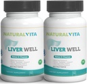 Liver Well (2) Cleanse, Metabólica Support Dtox - Suplemento de hígado para la salud de la helecho con extracto de esteto de leche