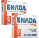ENADA Nuevo Suplemento de 5MG NADH (NAD reducido) Más eficiente que NMN Silencioso Suplemento de Energía Natural Que Apoyo Inmunidad, Reparación de ADN, Antioxidante Silencio sirve como Booster de Energía y Memoria.