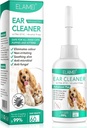 Limpiador de oídos para perros, Perros Tratamiento de la Infección del oído - Soothing Dog Yeast Infection, Soothes Itchy " Inflamed Ears, Odor del oído, Pet Ear Care Suplemento para perros pequeños, medianos y grandes - 60ml