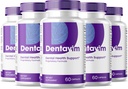 (5 Pack) Cápsulas Dentavim - Atención Natural para los dientes y las gomas - Dentavim Dental Health Formula - Maximum Strength, Vitamina &amp; Minerals para la Protección Oral Global, Denta Vim Advanced