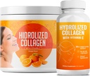 Hidrolyzed Collagen Powder Suplemento ← Promueve el cabello, la uñas, la piel, el hueso, la salud conjunta, la salud de Gut ← Hidrolyzed Grass Fed Collagen Peptides ØCollagen for Women TEN 200gr (Bundle 2)