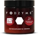 FODZYME® Home Kit Enzimas digestivas para la salud de las tripas, Alivio para la limpieza, Gas, Estreñimiento, Diarrea, Dolor abdominal, Bajo FODMAP, 60 Dose
