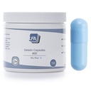 Empty Capsules Tamaño 00 - Sky Blue Colored Gelatin - 120 Cuenta - Fits Capsule Filling Tray - Beef Gel Caps Easy Snap for DIY Powder Supplement Pills - Certified Halal