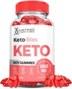 Laboratorios Justificados Keto Bites Keto ACV Gummies Advanced Fórmula 1000MG Keto Bites Keto Gummies Apple Cider Vinegar Formulado con Powder Pomegranate Beet Juice B12 Vegan Non GMO 60 Gummys