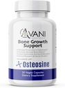 Avani Health – Osteosine Bone Growth Support - Incrementar los niveles de calcio y la fuerza ósea - Aumentar la absorción con BioPerine y AstraGin - Gluten Free Bone Supplement - 30 Vegan Capsules