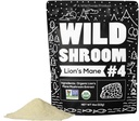 Wild Foods Lions Mane Powder Mushrooms Extracto 10:1 ← Orgánica Mushroom Powder Ø Adaptogenic Nootropic Herb for Brain Health, Memory and Focus (4 Ounce (Pack of 2))