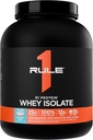 Regla 1 R1 Protein Whey Isolate - Con 25g Protein &amp; 6g BCAA Exclusivamente de Fuentes Hidrolyzed Isoladas para la recuperación del entrenamiento (5 libras*, pastel de cumpleaños)