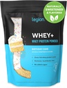 LEGION Whey+ Protein Whey Isolate from Grass Fed Cows - Whey Protein Isolate Powder Low Calorie, Non-GMO, Sugar Free, Lactose and Gluten Free, All Natural Protein Powder for Men &amp; Women (60 Servings)