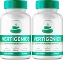 Suplementos cerebrales para cápsulas de memoria y foco, Vertigenics Advanced Formula Brain Health Support - Maximum Strength Nootropics Verti Genics All Natural Support Reviews (2 Pack)