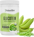NaturalSlim Prebiotic Resistant Starch Supplement with Green Banana Flour Organic &amp; Pea Starch Blend Glucotein Powder - Non-GMO &amp; Gluten Gratis - 16 Servings