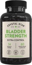 Cristal Star Bladder Strength (60 Capsules) – Herbal Urinary Tract Health and Extra Strength Bladder Control Suplemento, Extracto de Cranberry, Pumpkin Seed Extract, Plantain and Wild Yam Root, Non-GMO