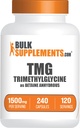 BulkSupplements.com TMG Capsules - Trimetilglycine como Betaine Anhydrous, TMG Supplement - Gluten Free, 2 cápsulas por Serving (1500mg), 240 Conde (Pack of 1)