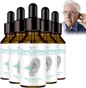 Tinnitus Relief for Ringing Ears, Zencortex Cortex Ear Drops, Zencortex for Tinnitus, Ayuda con Eardrum Health, promueve la Claridad Auditoria, Bottle durante 30 días (5 Pack)