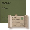 ProMix Nutrition Protein Puff Bares - Mint Chocolate- Marshmallow Crispy Treat - Great Tasting &amp; Healthy On The Go Snack - High Protein & Low Calorie -Free From Gluten, Soy, &amp; Corn - 12 Bares