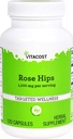 Vitacost Rose Hips - 1.100 mg por porción- 120 cápsulas