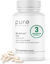 TeraPro Rx Bio Boron, 30mg/Capsule, 90 cápsulas, Bororganic Glycine Boron Suplementos para Hombres &amp; Mujeres, Vegan Suplementos Minerales para Huesos, Función Cardiovascular & Immunity Support
