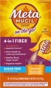 Metamucil Fiber 4-en-1 Psyllium Fiber Supplement Sugar-Free Powder Single-Serve Packets Orange Flavored Drink 2 Boxes of 30 Packets (OLD)