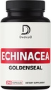 1000mg Echinacea Goldenseal Capsules- 240 Condes de 4 Mes de Suministro - Sistema de Apoyo Immune, Well-Being & Overal Health