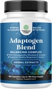 Herbal Adaptogen Mood Support Supplement - Calming Adaptogens Supplement for Stress & Cortisol Management with Ashwagandha Rhodiola Rosea &amp; Maca Root - Vegan Non GMO & Daytime Friendly -180ct