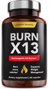 Vitamin Bounty Advanced Thermogenic Fat Burner for Men &amp; Women - Burn X13 Weight Loss Suplemento con 13 potentes ingredientes - Metabolism Booster, Energy &amp; Appetite Control - 60 cápsulas