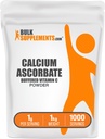 BulkSupplements.com Calcio Ascorbate Powder - Buffered Vitamin C Supplement, Calcium Powder - Vegan & Gluten Free, 1g per Serving, 1kg (2.2 lbs) (Pack of 1)