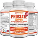 Suplementos de próstata para hombres (120 cápsulas), Saw Palmetto Prostate Health Support - 33 Vitaminas " Herbs - Beta Sitosterol Plus B6, Selenium " Zinc for Healthy Urination Frequency " Flow " Proper Sleep