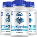 Pronervium Nerve Health Support Pills, Pronervium Reviews, Pronervium Nootropic Advanced Formula, Pronervium All Natural Focus Suplemento, Pronervium Brain Support Reviews (3 Pack - 180 Capsules)