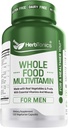Multivitamina entera de alimentos para hombres y mujeres con superalimentos de mercados integrales de alimentos ← Real Raw Veggies, Frutas, Vitamina E, A, B Complex ← Vegan Non-GMO 120 Vegetarian Capsules (Men)